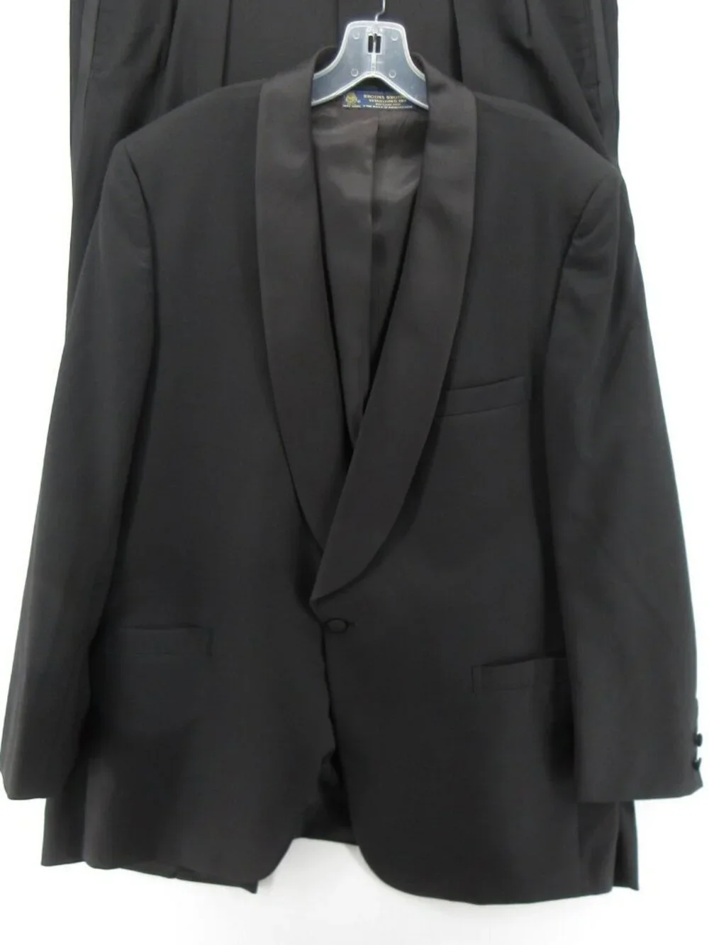 VTG Brooks Brothers Suit 45 L Wool Tuxedo Shawl Formal Evening 40X32
